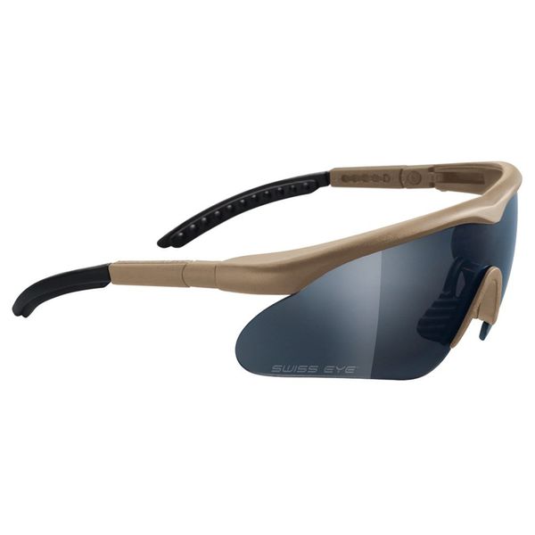 Swiss Eye Raptor Ballistic Sunglasses - Black, Coyote or Olive Green (Coyote)