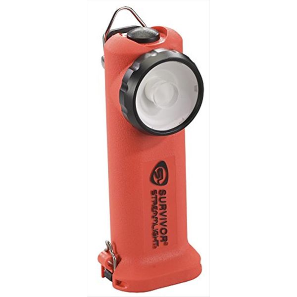 Streamlight 90540 Survivor 175 Lumen LED Right Angle Flashlight, Alkaline Model, Orange