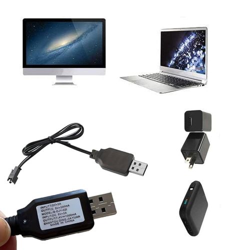 wodehaainiyibeizi 2 Pcs USB Charger Cable with 7.4v sm-2p Connector for Remote Control Cars Toys for Rc Car Charger for Rc Battery Charger for Rc Charger 7.4v Charger