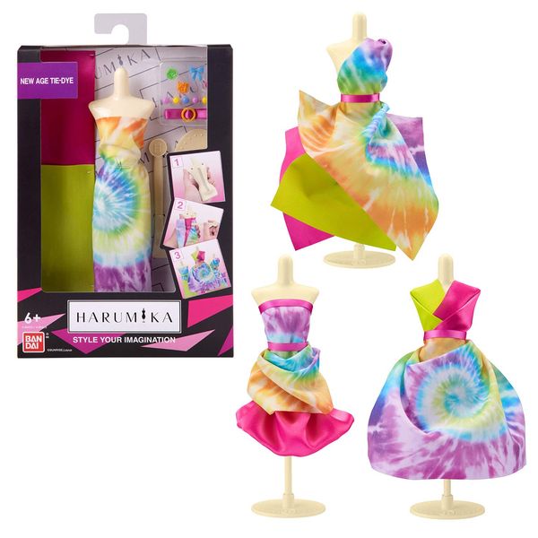 HARUMIKA 40415 Fashion Design for Kids - Craft Your Own Catwalk Looks with This Creative Kit - Single Torso Bridal Gown Set Includes Reuseable Mannequins, Fabric & Accessories