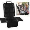 Cedar Eight Car Seat Protective Mat with Feather Seat Protector (Black)