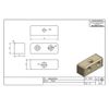Modesty Block Joint Connector Blocks for Kitchen Cabinet Cupboard Fixing Blocks (50 Blocks, Brown)