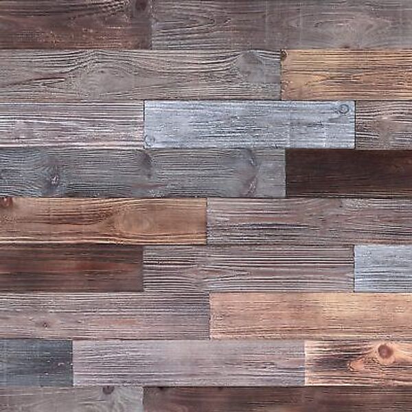 Holydecot Peel and Stick Wood Wall Panels Real Wood Solid Wood Planks DIY Eas...