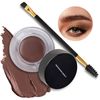Boobeen Eyebrow Pomade Waterproof Eyebrow Cream Eyebrow Kit Makeup, Create Natural Eyebrow Makeup, Dual Head Eyebrow Brush Included 03#