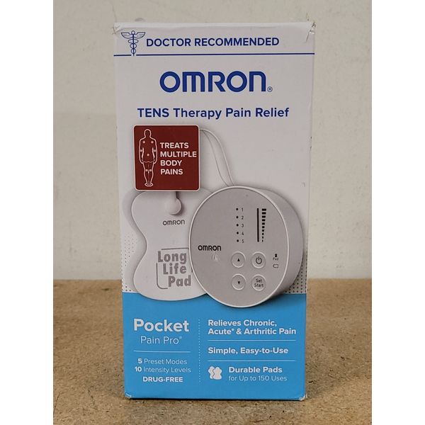 OMRON Tens Therapy Pain Relief Pocket Pain Pro; Durable Pads For Up to 150 Uses