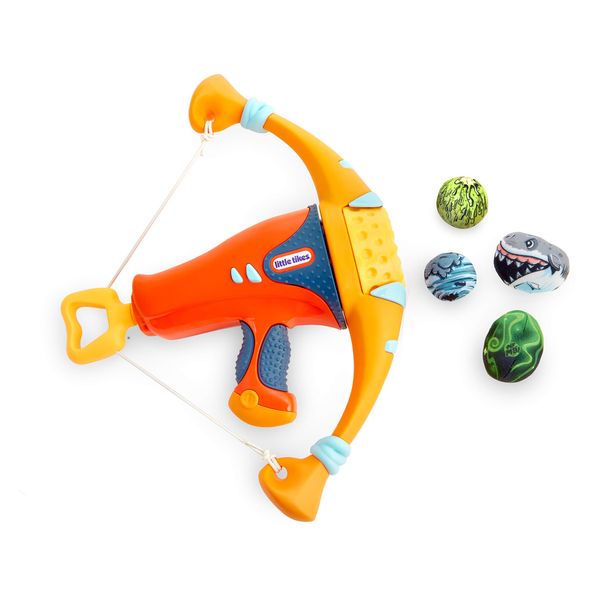 Little Tikes Mighty Blasters Mighty Bow Toy Blaster with 4 Soft Power Pods, Multicolor, Model: