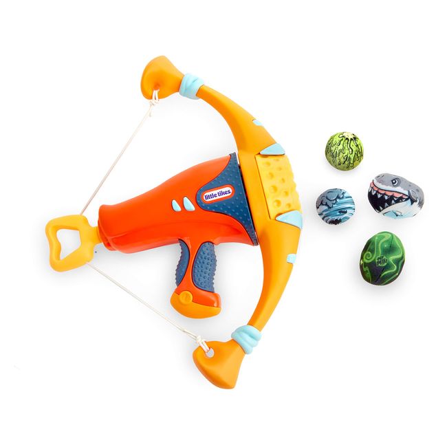 Little Tikes Mighty Blasters Mighty Bow Toy Blaster with 4 Soft Power Pods, Multicolor, Model: