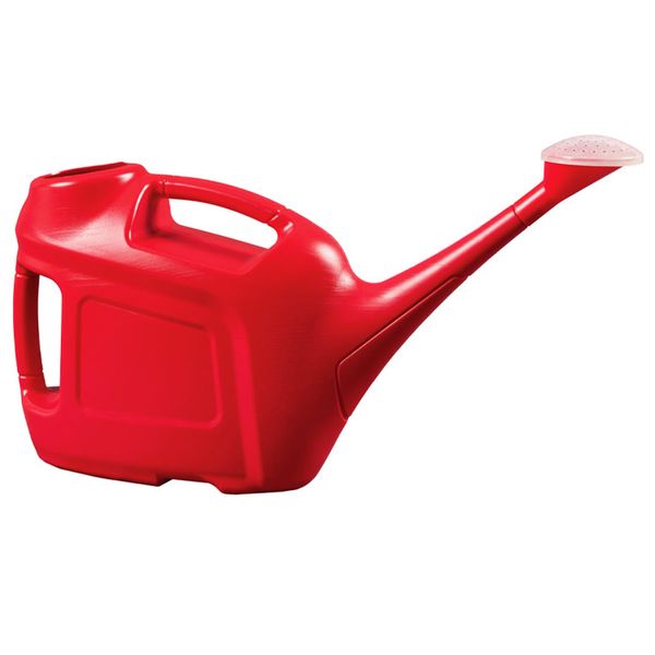 Watering Cans With Sprinkler Heads Lightweight Durable With Handles Indoor & Outdoor Use Watering Outdoor Plants, Tubs, Pots & Hanging Baskets (Red, 6 Litre - With Sprinkler Head)