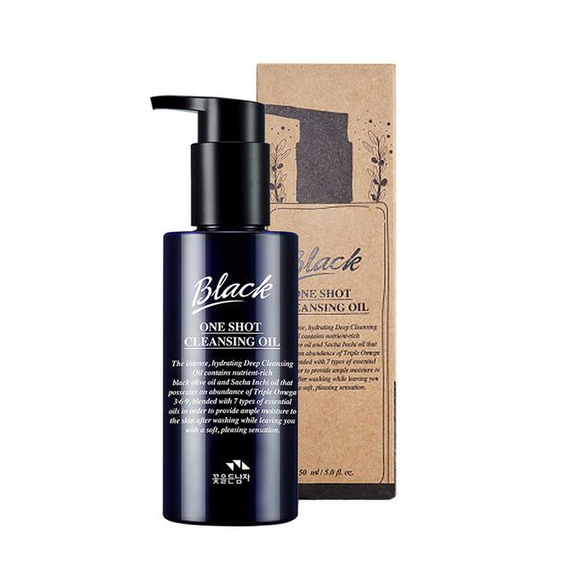 Man with Flowers Black One-Shot Cleansing Oil 150ml Deep Cleansing