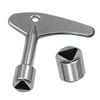 TOOLSTAR Triangle Socket, 9mm/ 0.35" Triangle Key Switch Key Wrench Gas Electric Elevator Emergency Lift Door Triangular Lock Keys (2 PCS)