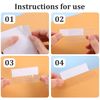 File Folder Tabs, 60+60 Sets Clear Hanging File Folder Tabs with Inserts for Hanging Folders, 3 1/2 Inch Plastic Hanging File Tabs for Quick Identification