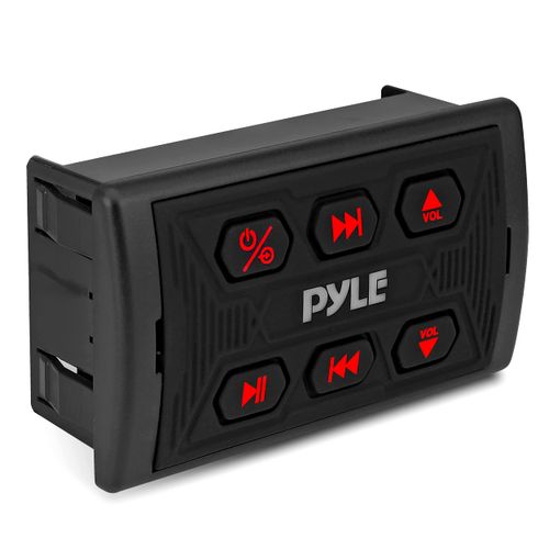 Pyle Car Stereo, Bluetooth Car Radio, Car Radio, Waterproof Marine Receiver, USB & AUX Inputs, IPX6 Rated, Universal Mounting, Includes 3.5mm Cable, Wireless Range 30ft, Pyle PLMRBTSQ1