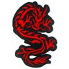 Chinese Red Dragon Iron on Embroidered Patches