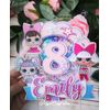 Lol Inspired 3D Cake Topper Personalised Cake Decor/Shaker cake topper