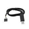 YINETTECH USB to TTL Serial Adapter 5V UART Cable FT232RL Chip Data Cable 6 Pin Socket Header Compatible with Windows XP 10 8 7 Linux Mac (1M Black)
