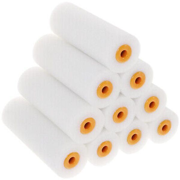 10pcs Foams Paint Rollers Replacement Roller Covers for Painting Walls Cabinet