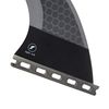 Futures Qd2 Honeycomb 4.15 Flat Fin Large Dark Grey Black