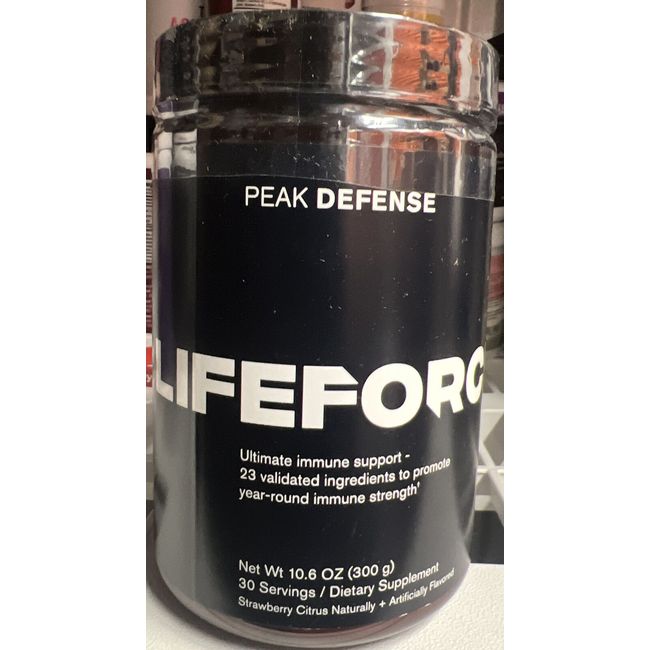 LifetForce  Peak Defense Ultimate Immune Support Supplement Exp- 01/2024