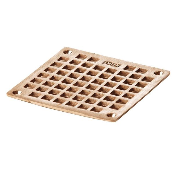 Floor Drain Grate, Square, 5-9/16In