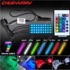 Motorcycle RGB LED Lights Wireless Remote Multi Color Neon Glow Light Strips Kit