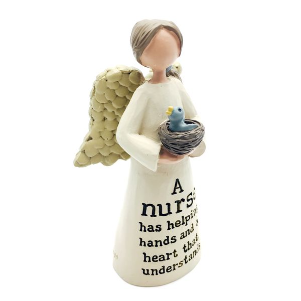 Beautiful Crafted Nurse Angel Sentiment Decoration Gift
