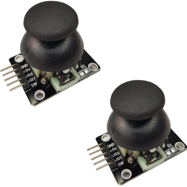 Joystick Module for Arduino, ESP32, ESP8266, Raspberry Pi – Analog Control Stick for Robotics and Projects, 2-Pack
