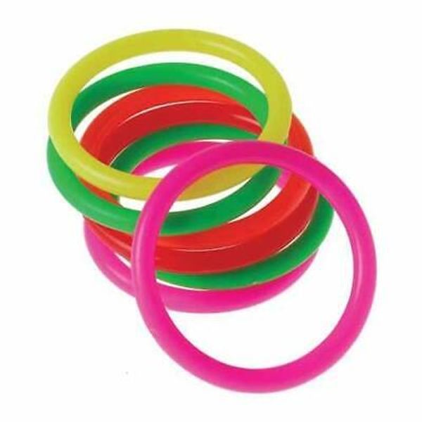 3596 Pk12 2.75-Inch Neon Carnival Ring foot talon parrot cage conure pet