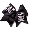 Cheer bows Black CAPTAIN CAP TAIN Hair Bow