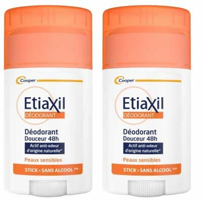 ETIAXIL Perspirex French Edition Deodorant Anti-Transpiran Stick 40ml Set of 2 48 Hours No Aluminum Chloride For Super Sensitive Skin and Allergic Skin Directly Delivered from France]