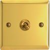 Varilight - Intermediate Classic Toggle Switch Victorian Brass - XVT7