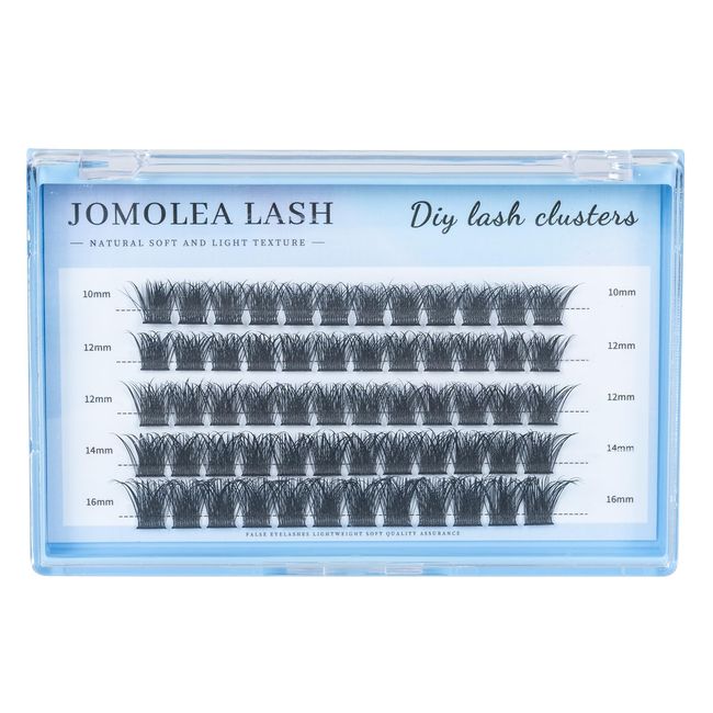 Lashes Cluster, 60 Pcs Mix Individual Lashes Cluster D Curl 10-16 mm Length, DIY Eyelash Extension Reusable Soft Natural False Lashes Fluffy Cluster Eyelash (B)