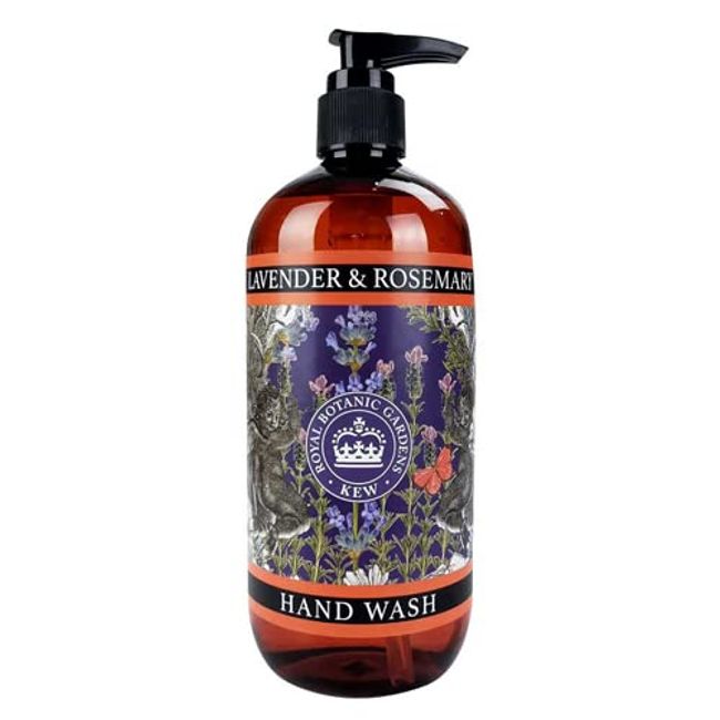 Royal Botanic Kew Gardens Hand Wash Liquid Soap 500ml Prabens and SLS Free (Lavender & Rosemary)