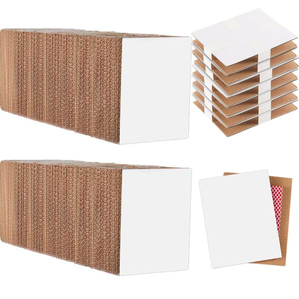 200 Pieces Trading Card Shipping Protectors 4.5 x 3.5 Inches Trading Card Packaging Cardboard Mailing Protector for Protecting Sports and Trading Supplies