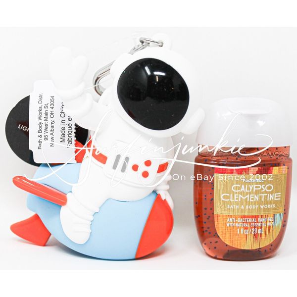 Bath & Body Works Hand Sanitizer Pocketbac AntiBac Gel Holder Astronaut Rocket