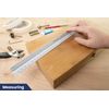 Pacific Arc Engineering Plastic Scale Ruler, Divided by: 10, 20, 30, 40, 50, 60 Part Scale Degrees, 12 inch