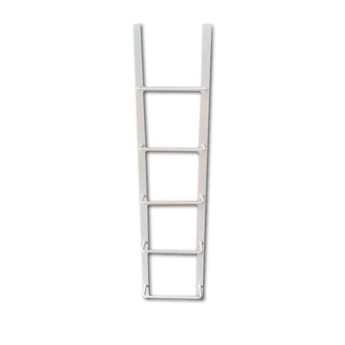 Window Well Supply Heavy-Duty Steel Window Well Ladder (3-Rung, White)