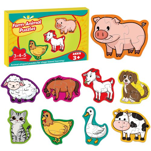 Quilinz Toddler Puzzles,Puzzles for Kids,Educational Toys for 3 Year Old,Farm Animal Toys,The Learning Journey Puzzles,Preschool Learning Activities,Kindergarten School Supplies,Classroom Must Haves…