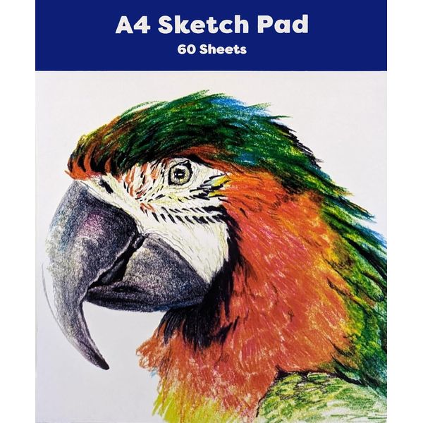 A4 Artists Sketch Pad - 60 Sheets - 80GSM - White Cartridge Paper