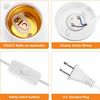  20ft Light Bulb Socket with Cord,E26/ E27 Lamp Base Desktop, Light Socket with Cord Light Bulb Base E26/ E27 Lamp Base Desktop Include Screw Cord On/Off Switch Hanging,Light Socket with Cord (20ft)