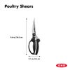OXO Good Grips Spring-Loaded Poultry Shears, Black