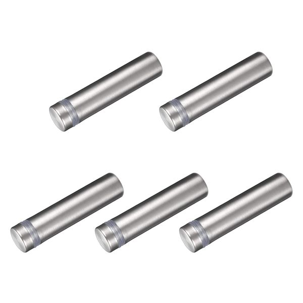 METALLIXITY Zeichnen Abstandshalter Schrauben (12x50mm) 5Stk Edelstahl Werbung Schrauben Glas Acryl Nägel - für Bild Rahmen Schilder Anzeigen