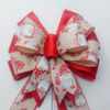Gnomes and Red Satin Christmas Bow,