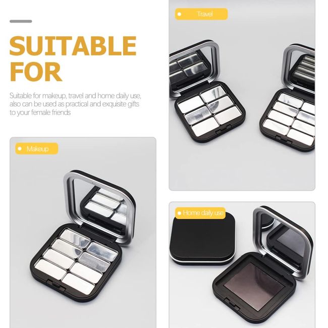 DIY Empty Makeup Palette, Container ABS Empty Eyeshadow Palette  Professional 15 Compartment for Cosmetics Store