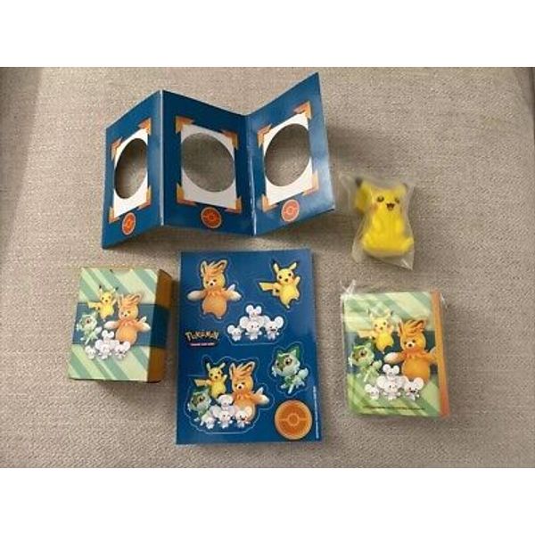 Pokémon Paldea Adventure Chest Mini Portfolio, Squishy Pikachu, Sticker Sheet