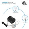 DEWENWILS 2 Pack Plug-in Touch Control Dimmer Switch Touch Pad Control 8 ft