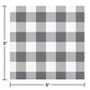 Creative Converting Gray and White Buffalo Check Beverage Napkins, 16 ct, 5"