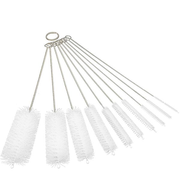 10 Pieces Bottle Cleaning Brushes for Tube Bottle Straws Narrow Neck Cups Pipe