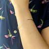 Silverly Women's 925 Sterling Silver 2 mm Round Plain Tube Stackable Bangle Bracelet