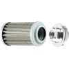 AN6/AN8/AN10 BLUE 100 MICRON ELEMENT ALUMINUM INLINE FUEL/PETROL FILTER+BRACKET