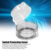 Nanddi Push Button Switch Cover, Round Plastic Emergency Stop Button Cover Protector Guard Case Clear Protective Switch Push Button Lockout Cover for 22MM Diameter Push Button Switch